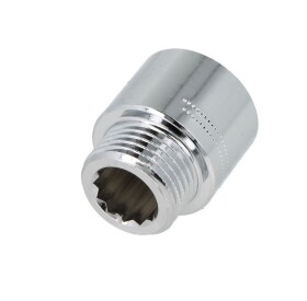 Tap extension 1/2&quot; x 20 mm chrome-plated brass