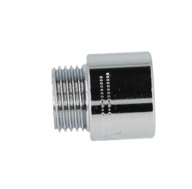 Tap extension 1/2&quot; x 20 mm chrome-plated brass