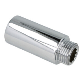 Tap extension 1/2" x 40 mm chrome-plated brass