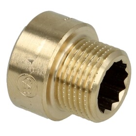 Tap extension 3/8" x 20 mm bright brass