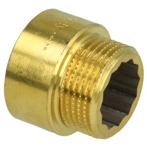 Tap extension 3/4" x 20 mm bright brass