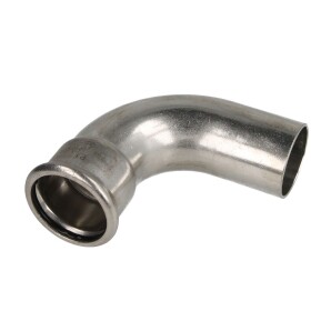 Stainless steel press fitting bend 90&deg; 54 mm F/M with...