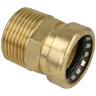 Tectite Sprint brass adapter piece &Oslash; 18 mm x 3/4&quot; ET, TSP 243 G