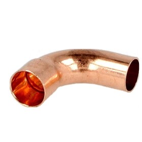 Soldered fitting copper bend 90&deg; 42 mm F/M