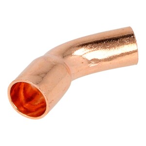 Soldered fitting copper bend 45° 35 mm F/M