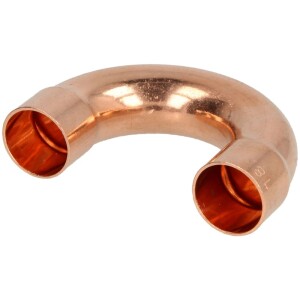 Soldered fitting copper bend 180° 16 mm F/F