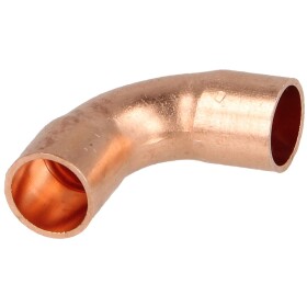 Soldered fitting copper elbow 90° 14 mm F/F