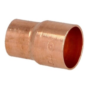 Soldered fitting copper reduction nipple 12 x 8 mm F/M