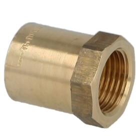 Solder fitting gunmetal adapter coupling 12 mm x...