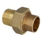 Raccord &agrave; braser en laiton rouge 22 mm x 3/4&quot; F/FM - &eacute;crou conique