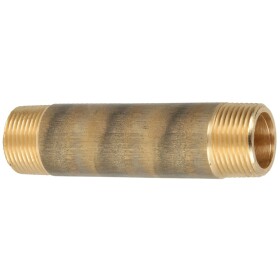 Nipple double laiton rouge 3/4&quot; x 40 mm