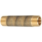 Nipple double laiton rouge 1 1/4&quot; x 60 mm