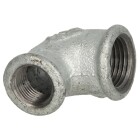 Malleable cast iron fitting elbow 90&deg; reducing 1 1/4&quot; x 3/4&quot; IT/IT