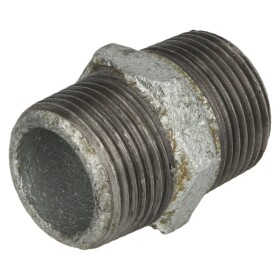 Malleable iron fitting hexagon nipple 1 1/2" ET/ET