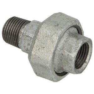 Malleable cast iron fitting union 3/4" IT/ET - flat seat