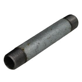 Hexagon pipe nipple galvanized 1/4&quot; x 100 mm