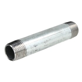 Hexagon pipe nipple galvanized 1/2" x 100 mm