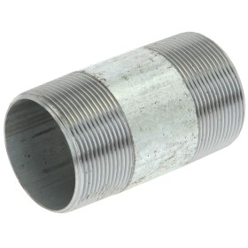 Hexagon pipe nipple galvanized 2&quot; x 100 mm