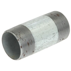 Hexagon pipe nipple galvanized 2" x 120 mm