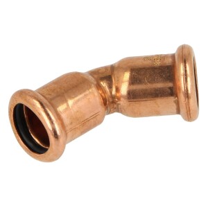 Press fitting copper elbow 45° 18 mm F/F (contour M)