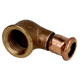 Press fitting copper elbow 90° 12 mm x 1/2" IT...