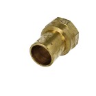 Press fitting gunmetal plug-in piece 35 mm x 1 1/4&quot; IT contour M