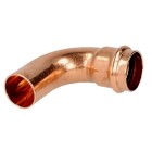 Press fitting copper elbow 90&deg; 18 mm F/M contour V