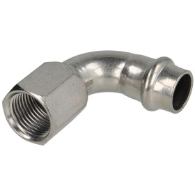 Stainless steel press fitting transition bend 90&deg;, 15...