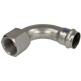 Stainless steel press fitting transition bend 90&deg;, 28...