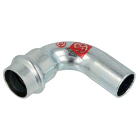 C-steel press fitting 90° elbow 54 mm I/E V profile