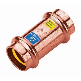 Gas press fitting copper sleeve 35 mm F/F contour V