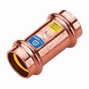 Gas press fitting copper sleeve 54 mm F/F contour V