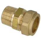 MS compression fitting, straight/ET-K for pipe-&Oslash; 15 mm x 3/4&quot;