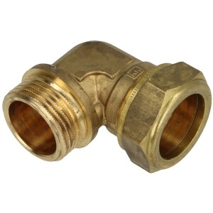 MS compression fitting, elbow/ET for pipe-Ø 12 mm x 1/2"