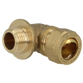 MS compression fitting, elbow/ET for pipe-Ø 18 mm...