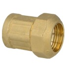 Compression fitting for PE pipes with brass ring, screw joint 20x1/2&quot; IT
