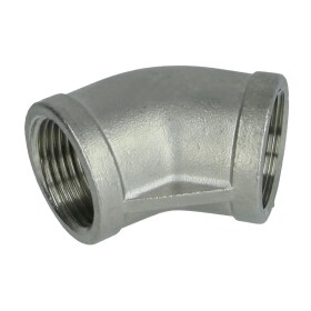 Stainless steel screw fitting elbow 45° 3" IT/IT