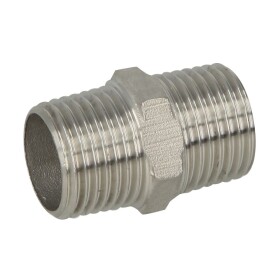 Stainless steel screw fitting double nipple 1&quot; ET/ET...