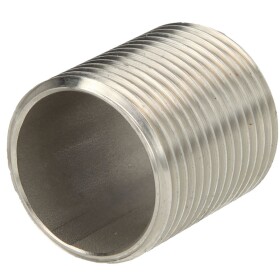 Stainless steel screw fitting thread nipple 1&quot; ET...