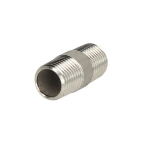 Double nipple de tuyau inox 30 mm 3/8" FM, filetage...