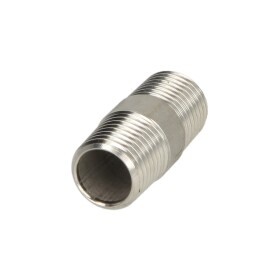 Double nipple de tuyau inox 100 mm 3/8&quot; FM, filetage...