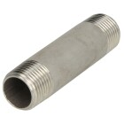 Stainless steel double pipe nipple 120mm 3/8&quot; ET, conical thread