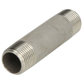 Stainless steel double pipe nipple 150mm 1 1/2&quot; ET,...