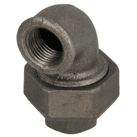 Malleable cast iron black union elbow90° 1"...