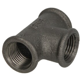 Malleable cast iron black T-piece 1/2&quot; IT/IT/IT