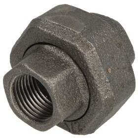 Malleable cast iron black union fitting 3/4&quot; IT/IT...