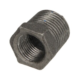 Malleable cast iron black reducer 1 1/2 x 1/2 ET/IT