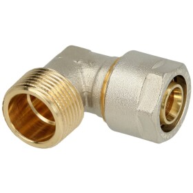 Compression fitting elbow brass 20 x 2 mm x...