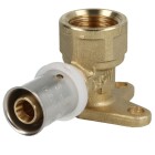Wallplate female elbow coupling 52 mm high 20 mm x &frac34;&quot; IT TH-profile