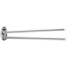 Towel rail, double chrome-plated brass